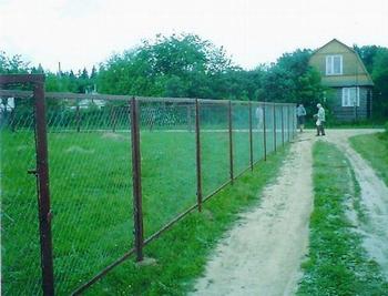 Забор из сетки рабицы Забор из сетки рабицы Киев