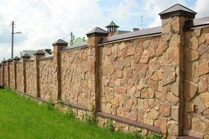 Каменные заборы, заборы из камня каменные заборы