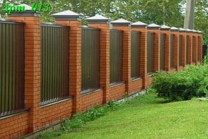 Комбинированный элитный забор