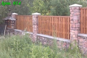 Комбинированный элитный забор