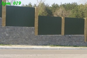 Комбинированный элитный забор