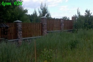 Комбинированный элитный забор