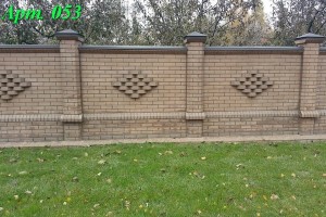 Комбинированный элитный забор