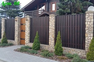 Комбинированный элитный забор