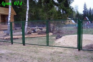 Забор из сетки рабица