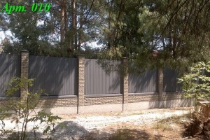 Забор из профнастила