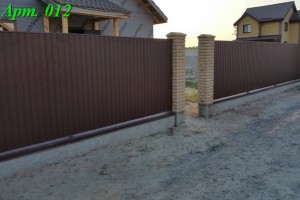 Забор из профнастила