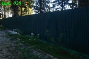 Забор из профнастила