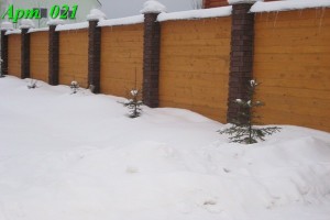 Забор из дерева